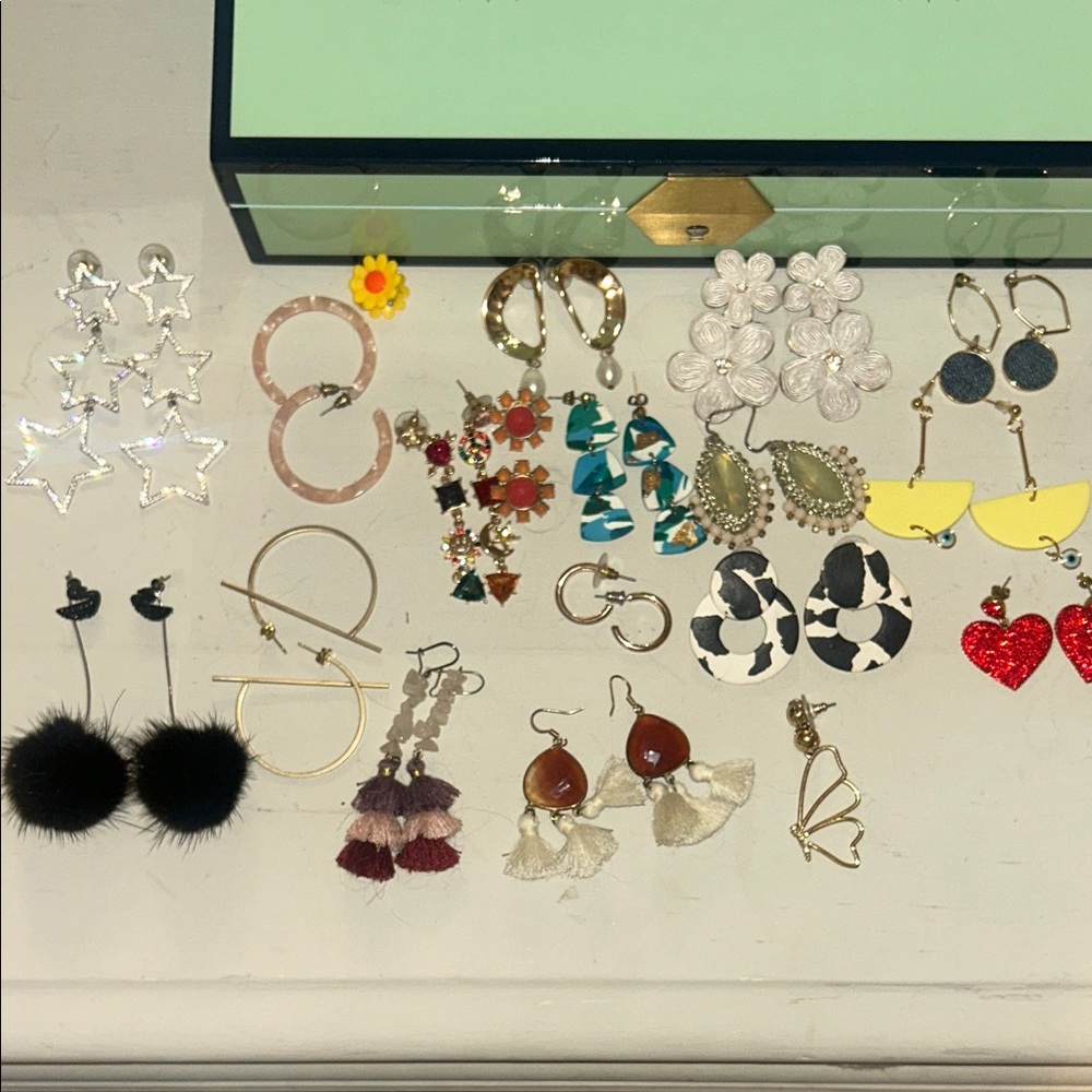 Chic Gold and Silver Earring Collection